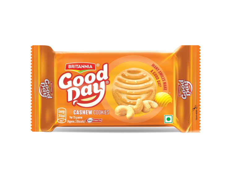 Britannia Good Day Cashew Cookies Pouch, 200 g + 50 g = 250g/200 g[weight may vary]